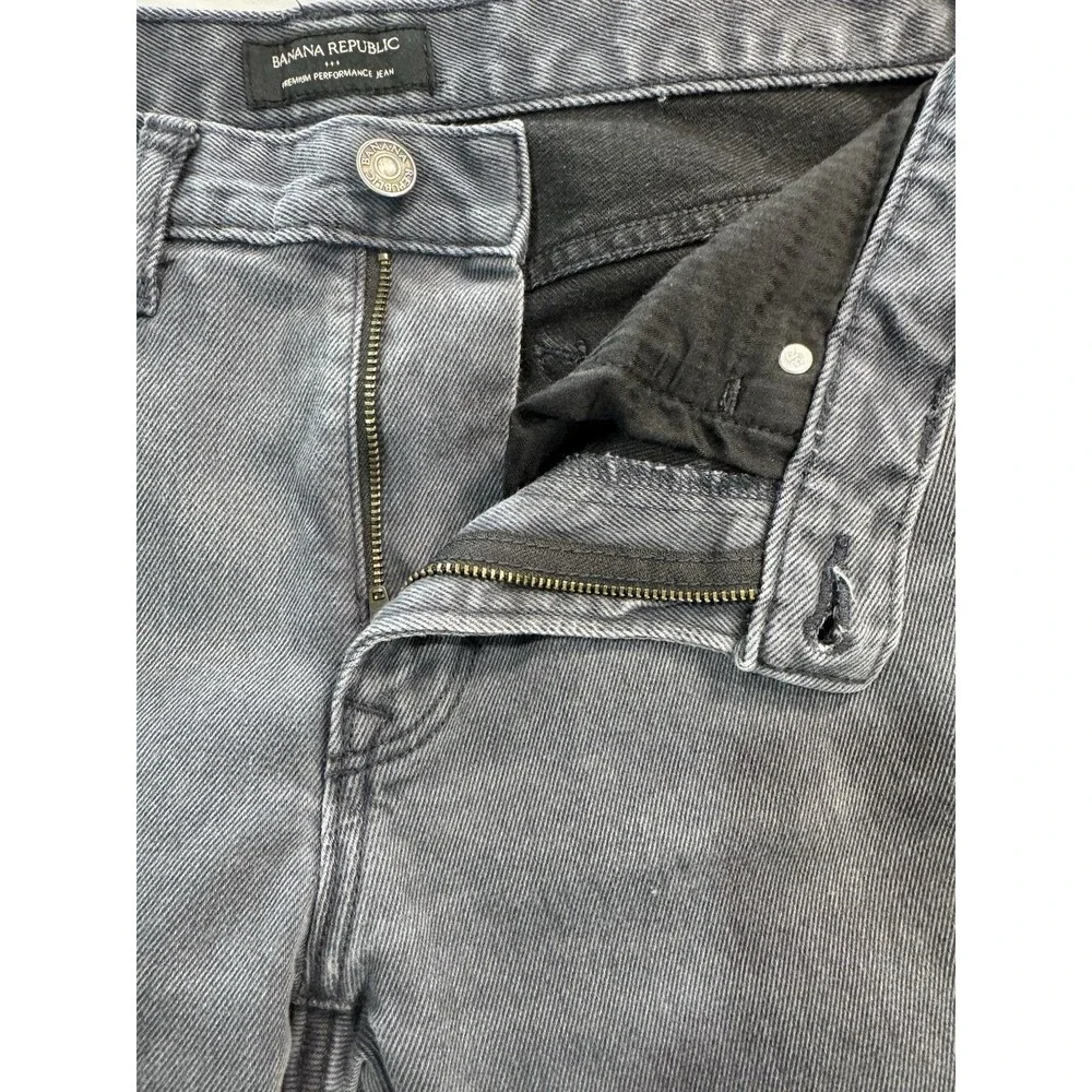 Banana Republic Men’s 31x30 Premium Performance Gray Slim Stretch Jeans